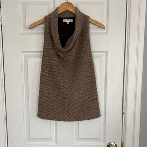 DREW Taupe Cowl Neck Sweater